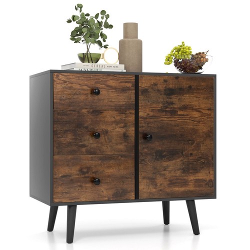 Mid century storage cabinet - mid-century,