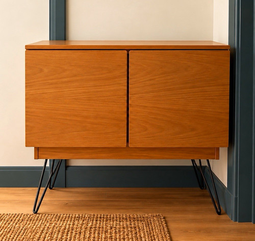 Mid century teak solid - mid-century,