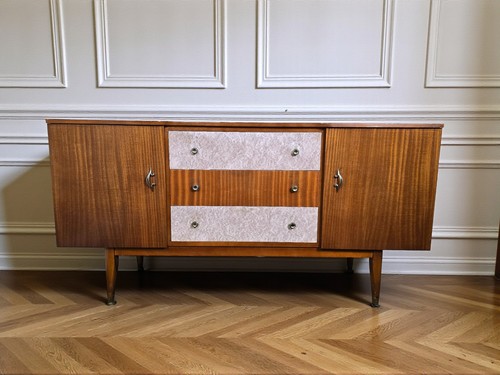 Vintage retro teak low - vintage, level