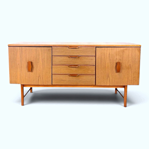 Mid century teak formica - &,