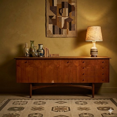 Vintage sideboard teak veneer - teak,