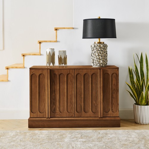 Mid century fluted sideboard - fluted,