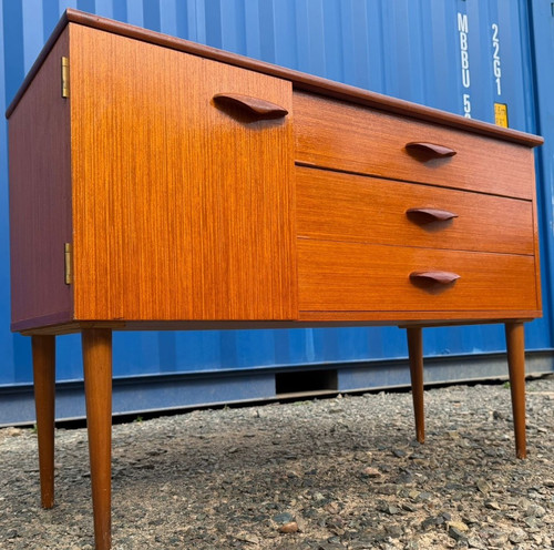 Teak sideboard retro - sideboard, mid